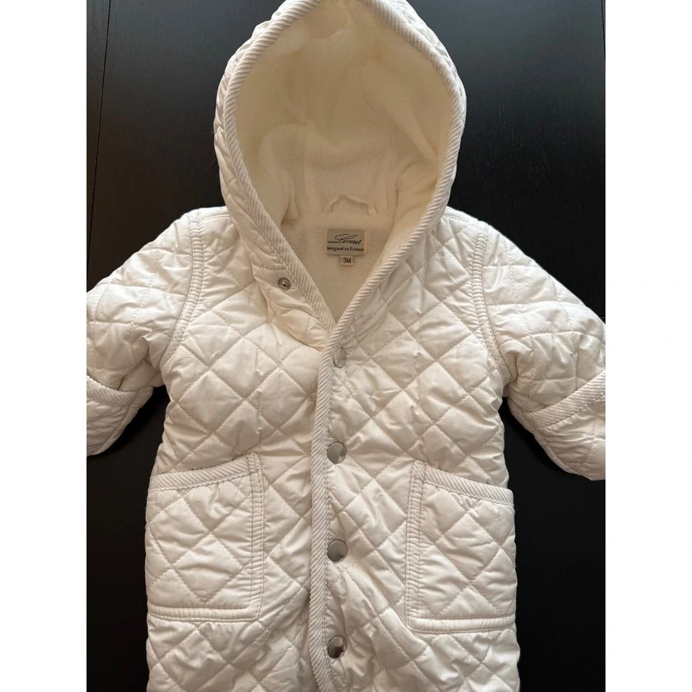 Leveret Whipette Quilted‎ Baby Bunting Snowsuit 3-mths Cozy Fleece Lined w/Hood